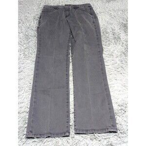 Jag Jeans Mid Rise Straight Womens Size‎ 12 Button Zip Stretch Black Wash Denim